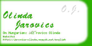 olinda jarovics business card